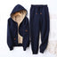 Women's Warm Fleece-Lined Hoodie & Jogger Set