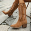 Women's Classic Western Cowboy Style Suede Boots