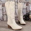 Women's Classic Western Cowboy Style Suede Boots