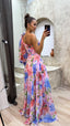 Women's Elegant Flowy Shoulder Summer Dress