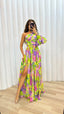 Women's Elegant Flowy Shoulder Summer Dress