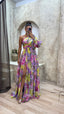 Women's Elegant Flowy Shoulder Summer Dress