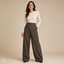 Women's Asymmetric Wrap-Front Wide-Leg Relaxed Fit Trousers