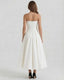 Women's Bridal Shower Strapless Corset Maxi Dress