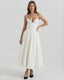Women's Bridal Shower Strapless Corset Maxi Dress