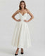Women's Bridal Shower Strapless Corset Maxi Dress