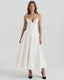 Women's Bridal Shower Strapless Corset Maxi Dress