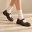 Women's Brogue with Buckle Strap and Chunky Sole Mary Jane Shoes