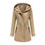Women's Casual Hooded Drawstring Jacket