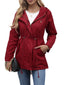 Women's Casual Hooded Drawstring Jacket