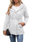 Women's Casual Hooded Drawstring Jacket