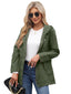 Women's Casual Hooded Drawstring Jacket