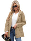 Women's Casual Hooded Drawstring Jacket