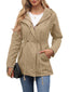 Women's Casual Hooded Drawstring Jacket
