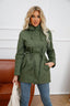 Women's Casual Hooded Drawstring Jacket