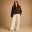 Women's Chic Soft Faux Fur Wide Collar Jacket