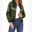 Women’s Classic Zippered Bomber Jacket