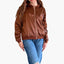 Women’s Classic Zippered Bomber Jacket