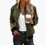 Women’s Classic Zippered Bomber Jacket