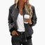 Women’s Classic Zippered Bomber Jacket