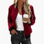 Women’s Classic Zippered Bomber Jacket