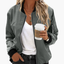 Women’s Classic Zippered Bomber Jacket