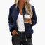 Women’s Classic Zippered Bomber Jacket