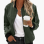 Women’s Classic Zippered Bomber Jacket