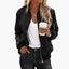Women’s Classic Zippered Bomber Jacket