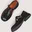 Women's Classic Brogue Wingtip Buckle-Strap Mary Jane Flat Shoes
