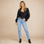Women's Classic Full-Zip Ribbed-Cuff Relaxed Bomber Jacket