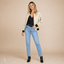 Women's Classic Full-Zip Ribbed-Cuff Relaxed Bomber Jacket