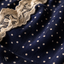 Women's Classic Polka Dot Scalloped Neckline Midi Dress