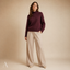 Women's Classic Relaxed Turtleneck Long-Sleeve Pullover Sweater