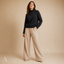 Women's Classic Relaxed Turtleneck Long-Sleeve Pullover Sweater