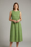 Women's Classic Round Neck Sleeveless Midi Dress