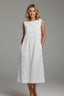 Women's Classic Round Neck Sleeveless Midi Dress