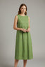 Women's Classic Round Neck Sleeveless Midi Dress