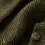 Women's Collarless Button-Front with Flap Pockets and Cuffs Jacket