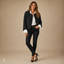 Women's Cropped Open-Front Round-Neck with Buttons Cardigan Jacket