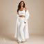 Women's Cropped Tank Top Cardigan and High-Waist Trouser Three-Piece Set
