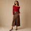 Women's Draped Off Shoulder Wrap Long Sleeve Slim Fit Top