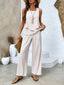 Women's Elegant Layered Wide Leg Two Piece Summer Set