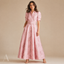 Women's Elegant Short Puff Sleeves Wedding Guest Maxi Dress