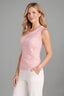 Women’s Elegant Sleeveless Embellished Floral Blouse