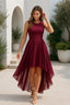 Women's Elegant Wedding Guest High Low Midi Dress