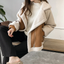 Women's Classic Faux Shearling Fleece Lined Lapel Jacket