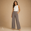Women's High-Waist Wide-Leg with Pockets Relaxed Full-Length Trousers