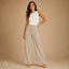 Women's High-Waist Wide-Leg with Pockets Relaxed Full-Length Trousers