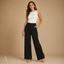 Women's High-Waist Wide-Leg with Pockets Relaxed Full-Length Trousers